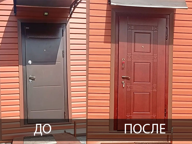 замена металлических дверей