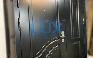 двустворчатая стальная дверь с МДФ для дачи