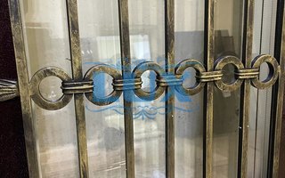 кованые узоры на входной одностворчатой двери ДСК - 39
